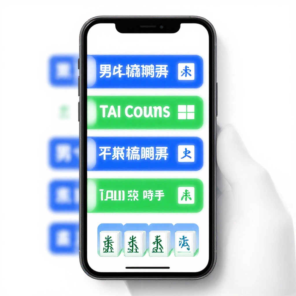 常見台數資訊圖表:門清、碰碰胡、三元牌等牌型範例,乾淨版面大圖示,高對比藍綠調,明亮燈光適合手機觀看