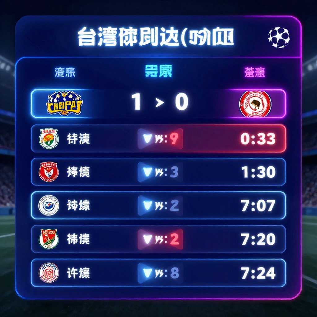 台灣運彩介面顯示歐冠讓分大小盤口,勝平負與正確比分賠率一目了然