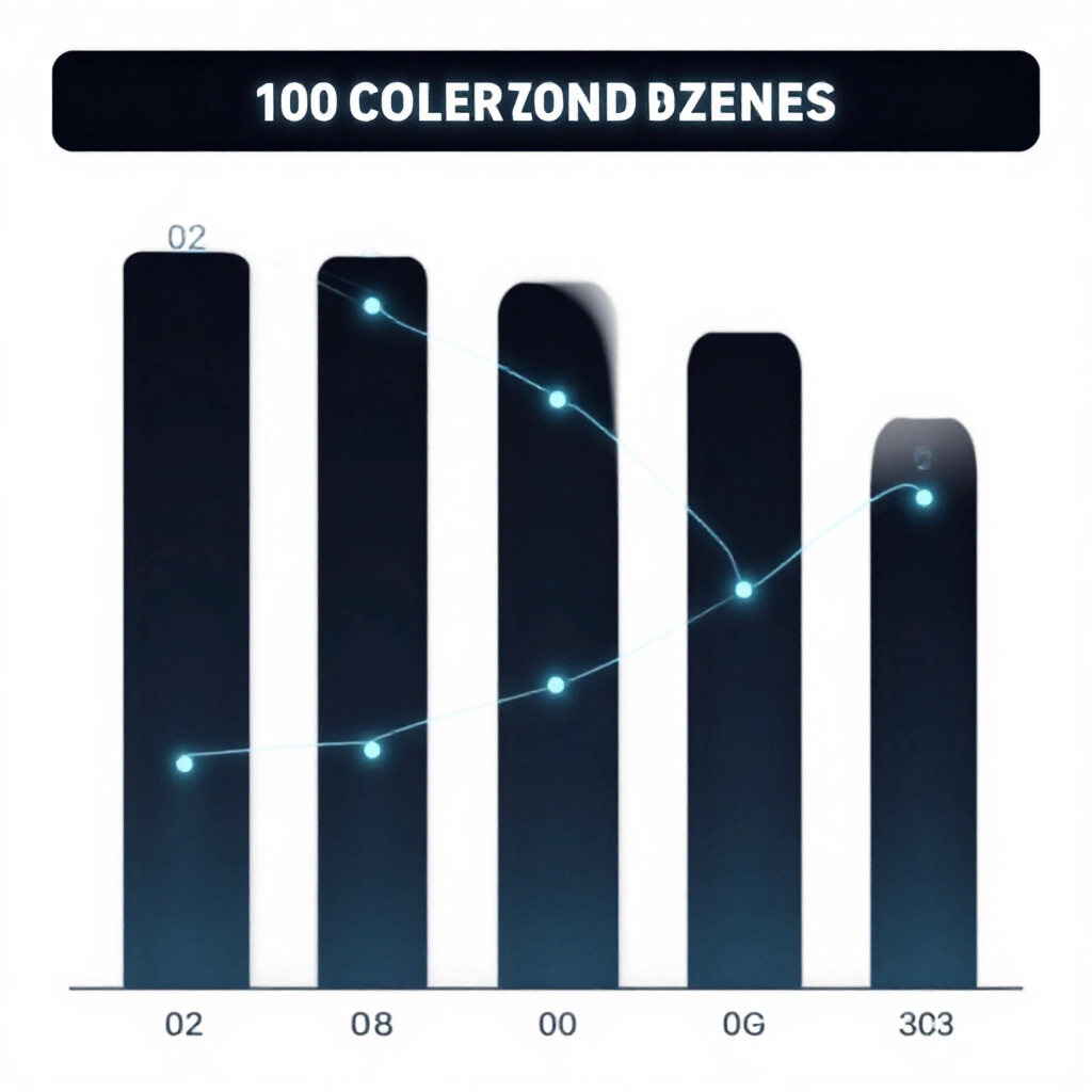 Infographic bar graph of 100 recent lotto second zone draws, tall bars for hot numbers like 02 and 08, short for cold ones, in a sleek dark theme with neon glow lines
